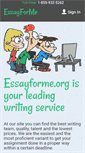 Mobile Screenshot of essayforme.org