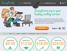 Tablet Screenshot of essayforme.org