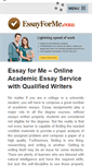 Mobile Screenshot of essayforme.com