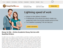 Tablet Screenshot of essayforme.com